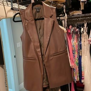 Faux leather vest NEW